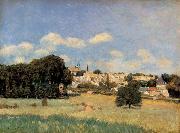 Alfred Sisley View of Marly-le-Roi-Sunshine Spain oil painting artist
